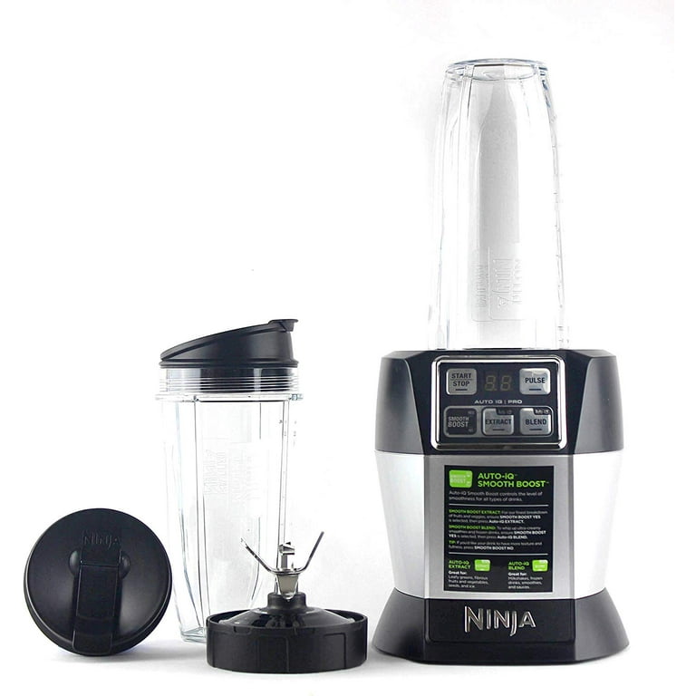 Ninja BL482 Nutri Ninja With Auto IQ Blender One Size, Silver/Black