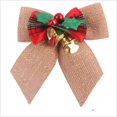 thumbnail image 1 of Lazos delicados de Navidad, moños para regalos con pequeñas campanas, bricolaje, decoración de árbol de Navidad, corbata de lazo de 8x8cm, 1 unids/lote, 1 of 4