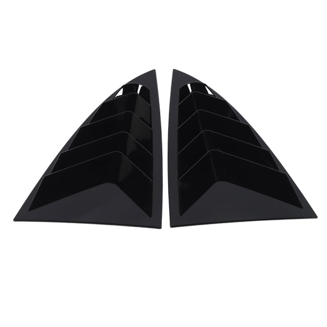 2Pcs Rear Window Shutter Cover Trim, Sturdy ABS Window Louver Side Vent Trim, Stylish Look, for Model 3 2023 and Later