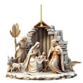 thumbnail image 1 of SDNall Christmas Tree Decorations Christmas Tree Ornaments Unique Nativity Ornaments Sublimation Design, Christmas Decorations for Tree, Baby Mary Gift, Handmade Christmas Ornaments, 1 of 5