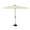 Beige, variant on 6FT Outdoor Patio Umbrella, Rectangle Market Umbrella with Push Button Tilt and Crank, Table Umbrella 8 Sturdy Ribs UV Protection for Deck, Backyard, Pool, Brick red