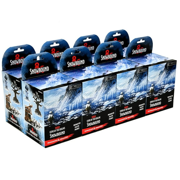 D&D Icons of the Realms Miniatures: Snowbound 8 ct. Brick (Set 19) - 32 Randomly Assorted, Pre-Painted Figures, Dungeons & Dragons