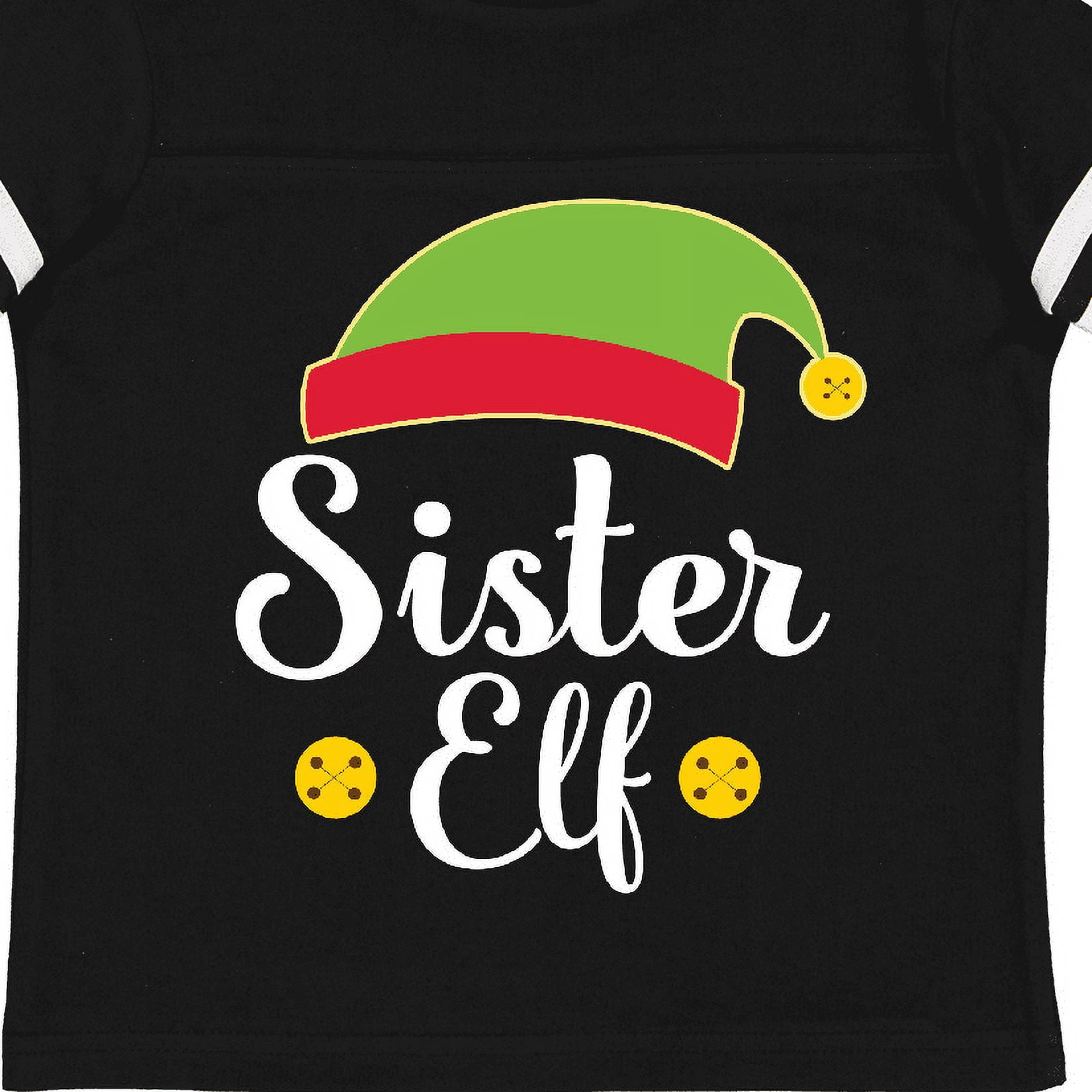 Inktastic Christmas Sister Elf Holiday Girls Toddler T-Shirt