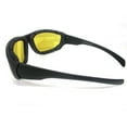 thumbnail image 6 of 1 Motorcycle Sunglasses Wind Resistant Riding UV 400 Night  Foam Glasses Yellow, 6 of 6