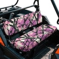 thumbnail image 2 of HUIACONG Purple Camo Hunt UTV Seat Covers Waterproof Easy to Install UTV Seat Covers Protector Non-Slip Soft Fit for Kawasaki Mule 4010, 2 of 7