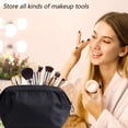 thumbnail image 5 of Bolsa de maquillaje y bolsa de joyería para mujer, organizador de bolsa de maquillaje de viaje, estuche de maquillaje portátil impermeable para cosméticos, brochas, collares, pulseras, artículos de, 5 of 5