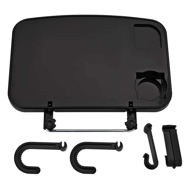 Escritorio de computadora multifunción para automóvil, escritorio plegable para almuerzo, soporte para computadora portátil para asiento de automóvil, mesa para comida y bebidas, portavasos