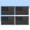 thumbnail image 2 of 4 parches autoadhesivos de bandera de EE. UU. para uniforme militar (gris carbón), 2 of 5