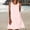 Pink, variant on QUNYINEY A Line Sun Dresses Women Sleeveless Midi Striped Casual Tank Dress Loose Fit with Pockets Beach Crew Neck Dresses