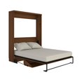 thumbnail image 5 of RoomAndLoft Brentwood Queen Solid Wood Murphy Wall Desk Bed in Brown, 5 of 8