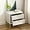White, variant on 19 Inch Nightstand，Modern End Table with 2 Drawers，2 Tier Side Table with Gold Legs for Bedroom, Living Room, White