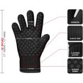 thumbnail image 3 of Heat Resistant Gloves Oven Gloves - 2 Pairs Heat Resistant Black BBQ Gloves for Grilling Gloves Cooking Heat Resistant Gloves Kitchen Heat Gloves High Temp Grill Gloves with Silicone (Meta-Aramid), 3 of 5