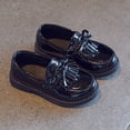 thumbnail image 6 of Miluxas Toddler Girl Mary Jane Dress Shoes Slip On Ballet Flat for Girl Party Bowknot Shoes Black 6(21), 6 of 9