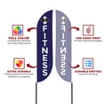thumbnail image 4 of Fitness Sign feather flag Pole Kit for Outdoor by Mavis Printing | 15 FEET Long Polyester Outdoor Banner Flag Stand for Easy Hang | HD Print Swooper Flag Pole Mount to Advertise Fitness, 4 of 7