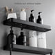 thumbnail image 4 of Yuarrent Estantes de una sola capa para ahorrar espacio, estante de almacenamiento de doble propósito, organizador de baño de aluminio autoadhesivo, Juegos de accesorios de baño Yuarrent HA066242-00, 4 of 6