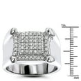 thumbnail image 3 of Mens 10K Round Natural 0.8 Ctw Diamond Dainty Ring (White Gold Size 6), 3 of 3