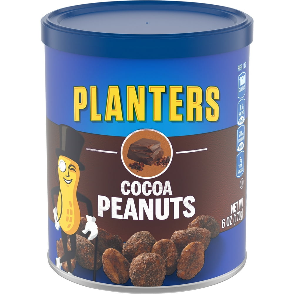 Planters Cocoa Peanuts, 6 oz Canister