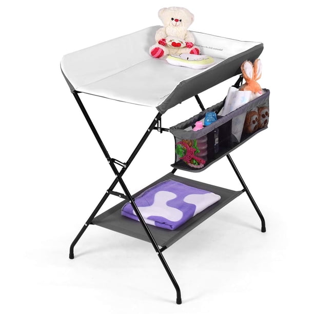 Infans Baby Infant Changing Table Folding Diaper Station Nursery w/ Storage