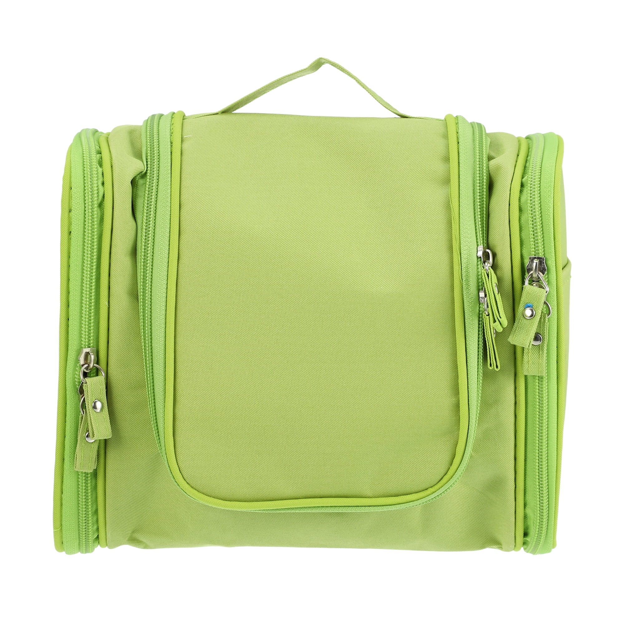 Unique Bargains Floral Makeup Bag Zipper Flower Cosmetic Pouch Green
