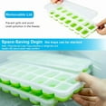 thumbnail image 4 of Silicone Ice Cube Trays,Ice Cube Moulds with Spill-Resistant Removable Lids,BPA Free,Stackable Easy Release,Best Ice Trays for Freezer,Whiskey,Cocktail (2 Pack), 4 of 7