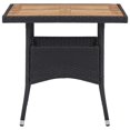 thumbnail image 4 of Conjunto de comedor de jardín Casafoyer en polirratán negro y madera de acacia, 4 of 5