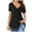 Black, variant on Tops for Women Trendy Raglan Long Sleeve Shirt Women Ladies Short Sleeve Tops Womens Casual Summer Shirts Dressy Blouses V Tees Casual Top Blouse Chiffon Tunic Blouse Chiffon Work Blouses Yellow S
