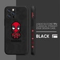 thumbnail image 3 of Case For iPhone 14 13 12 11 Pro XS Max Mini X XR 7 8 6 6S Plus Colour Simple Liquid Silicone Case Marvel's Spider-Man Deadpool, 3 of 5