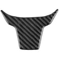 thumbnail image 3 of 3pcs Car Carbon Fiber Steering Wheel Button Switch Panel Cover Trim Decoration For 2016 - 2019, 3 of 5