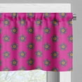 thumbnail image 5 of Ambesonne Hot Pink Valance & Curtain, Windmill Seem Flowers, 55"x30", Hot Pink Green and Blue, 5 of 6