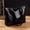 Black, variant on Large Capacity Soft Leather Tote Bag, Versatile Single Shoulder Top-handle Handbag, Lightweight Casual Tote, Perfect for Daily Wear Shopping Travel and Office Use(Black)