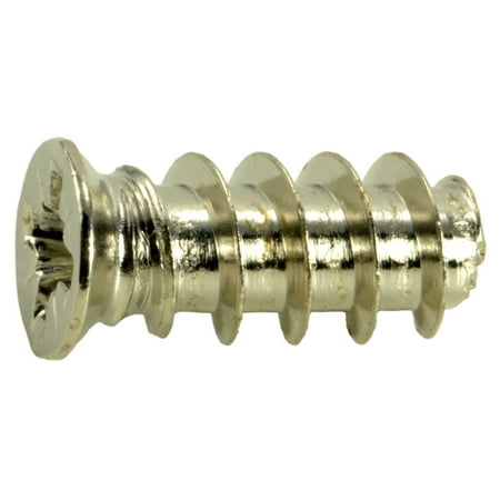 

6.3mm x 14.5mm Nickel Phillips Pozidriv Flat Head Euro Screws (30 pcs.)