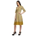 thumbnail image 4 of Moomaya Robe Imprimée Longueur Genou pour Femmes Grande Taille Vêtements Décontractés Tenue d'Été, 4 of 4