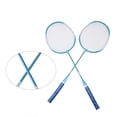 thumbnail image 6 of M Buder Professional Badminton Set Iron Alloy Lightweight Shock Absorption Sports Racket for Beginner Children Adults Blue 28.3x9.8in / 72x25cm, 6 of 9