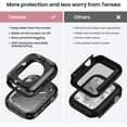 thumbnail image 2 of KOMI Waterproof Apple Watch Screen Protector Case, Series 9 8 7, 45 mm Black, 2 of 7