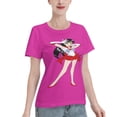 thumbnail image 2 of Women's Basic Short Sleeve T-Shirt Sailor Moon Rei Hono, 2 of 6