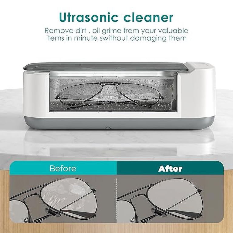 KECOOLKE Ultrasonic Jewelry Cleaner, 400ml Sonic Cleaner with