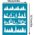 thumbnail image 2 of 4x5 Inch Clay Stencils Tree Pattern Non-Adhesive Silk Screen Printing Stencil Deer Reusable Clay Mesh Stencils Transfer Bird Washable Stencil for Paint Polymer Clay Jewelry Earring Making, 2 of 8