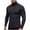 Black, variant on Men's Turtleneck Sweater Solid Color Knit Long Sleeve Slim Fitted Stretch Pullover Sweater Tops