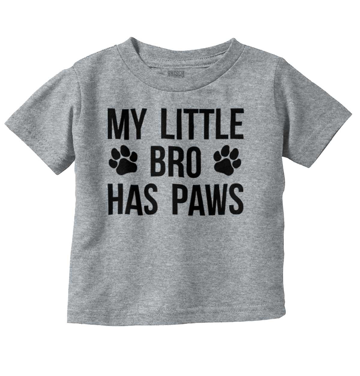 Big Sister Has Paws Dog Lover Cat Owner Pet Unisex Toddler Kids Youth T Shirt 