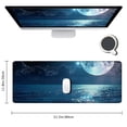thumbnail image 2 of Heduofu The Navy Blue Mouse Pad, in Cloud Landscape Blue Seascape Mouse Pads 31.5x11.8 in, 2 of 6