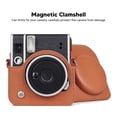 thumbnail image 3 of Mini 40 PU Leather Camera Case with Magnetic Clamshell Design, Adjustable Shoulder Strap for Mini 40, 3 of 7
