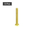 thumbnail image 3 of Unique Bargains Brass Hex Bolts, 1/4-20x2' 5 Pack Fully Thread Grade 4.8 Machine Screws, 3 of 4