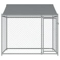 thumbnail image 4 of vidaXL Dog Cage with Roof and Door Gray 6.6'x6.6'x6.6' Galvanized Steel, 4 of 7