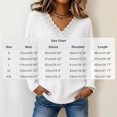 thumbnail image 4 of Tops for Women Lace V-Neck Soft Long Sleeve Ribbed Knit Pullover Casual Fall Winter Shirt, 4 of 7