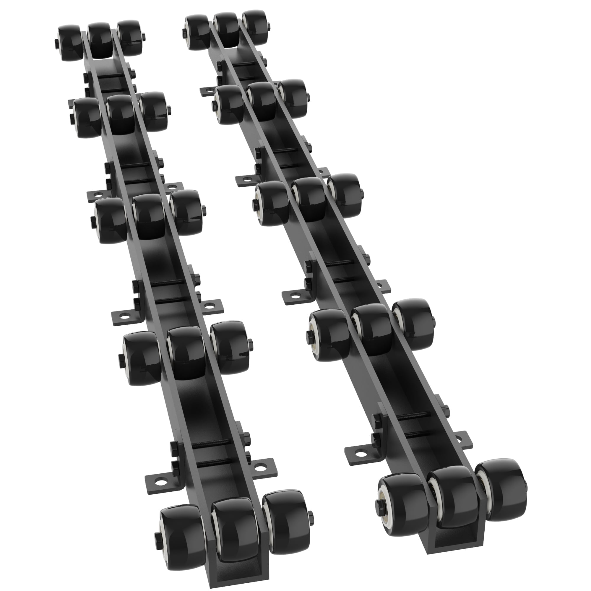 GIOTORENT 2000LB Boat Trailer Roller System, Heavy Duty Adjustable Marine-Grade Steel Bottom Rollers for Dinghy, Sailboat, Kayak & Jon Boat