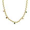 thumbnail image 2 of PRIYAL 18K Gold Plated Multicolor Stone Crystal Necklace for Women, 2 of 9