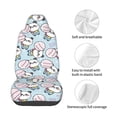 thumbnail image 4 of Balery Cute Panda Bear Funda de Asiento para Auto con Diseño - Cubierta Frontal Suave y Transpirable con Protector Antideslizante- 1 Unidad, 4 of 5