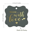 thumbnail image 7 of Inkdotpot Made With Love Wedding Bottle Tag Real Gold Foil Favor Bracket Shape Hang Tags Pack Of 100, 7 of 7