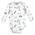 thumbnail image 5 of Hudson Baby Cotton Long-Sleeve Bodysuits, Chill Out Penguin, 3-6 Months, 5 of 7