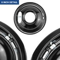 thumbnail image 4 of MP15YA MP21YA Electric Stove Burner Element Replacement Set (3) 6" & (1) 8" Black Porcelain Drip Pans Compatible with Whir-pool Electric Range Stove Top, 4 of 6